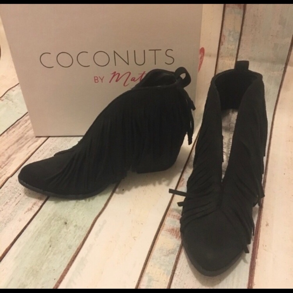 Fringe booties